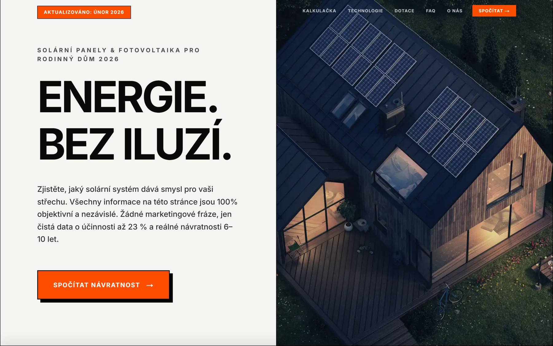Solary bez iluzí — Web · Lead generation